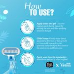Buy Gillette Venus Regimen Kit - 1 Venus handle + 3 Refills + 1 Satin Care Sensitive Skin Gel - Purplle