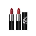 Buy NY Bae Runway Matte Dual Lipstick with Argan Oil Maroon + Pink - Insider Look 6 + Rehearsal Look 19 (3.5 g X 2) - Purplle