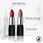 Buy NY Bae Runway Matte Dual Lipstick with Argan Oil, Red + Nude - Showstopper 5 + Trends 4 (3.5 g X 2) - Purplle