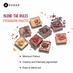Buy SUGAR Cosmetics - Blend The Rules - Eyeshadow Palette - 01 Flawless (8 Warm Neutral Shades) - Long Lasting, Smudge Proof Eyeshadow for Smoky Eye Look, Paraben-Free - Purplle