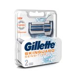 Buy Gillette Skinguard Manual Shaving Razor Blades- pack of 2 cartridges - Purplle