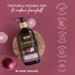 Buy WOW Skin Science Onion Shampoo for Helps Strengthen, Soften And Restore Shine - With Red Onion Seed Oil Extract, Black Seed Oil & Pro-Vitamin B5 - 300 ml - Purplle