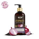 Buy WOW Skin Science Onion Shampoo for Helps Strengthen, Soften And Restore Shine - With Red Onion Seed Oil Extract, Black Seed Oil & Pro-Vitamin B5 - 300 ml - Purplle