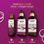 Buy WOW Skin Science Onion & Collagen Anti-Hairfall Conditioner | Reduces Hairfall | Detangles Hair | Smoothens Hair | Reduces Hair Breakage | Strengthens Weak Hair Strands | Boosts Hair Thickness | New & Improved Formulation- 300 ml - Purplle