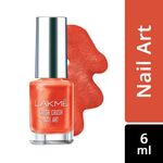 Buy Lakme Color Crush Nail Art - Coral M8 (6 ml) - Purplle
