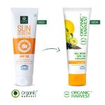 Buy Organic Harvest All Skin SPF 50 Sunscreen: Kakadu Plum, Acai Berry & Chia Seeds | Sunscreen for Dry, Oily & Combination Skin | 100% American Certified Organic | Sulphate & Paraben-free 100g - Purplle