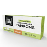 Buy Pee Safe Organic Cotton Tampon (Regular) 16 Pcs - Purplle