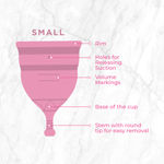 Buy Pee Safe Reusable Menstrual Cup with Medical Grade Silicone for Women - Small - Purplle
