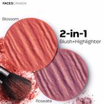 Buy FACES CANADA Ultime Pro HD Lights Camera Blush - Roseate, 6g | 2-in-1 Blush & Highlighter | Flawless Airbrushed Glow | Lightweight & Long Lasting | Easy To Blend | Silky Smooth Texture - Purplle
