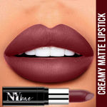 Buy NY Bae Creamy Matte Lipstick - Friendly Neighborhood Heroine 3 (4.2 g) | Brown | Creamy Matte Finish | Rich Colour Payoff | Full Coverage | Smooth Application | Transfer Resistant | Long lasting | Vegan | Cruelty & Paraben Free - Purplle