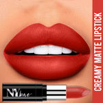 Buy NY Bae Creamy Matte Lipstick - Tangarine At Times Square 6 (4.2 g) | Orange | Creamy Matte Finish | Rich Colour Payoff | Full Coverage | Smooth Application | Transfer Resistant | Long lasting | Vegan | Cruelty & Paraben Free - Purplle