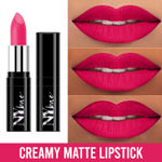 Buy NY Bae Creamy Matte Lipstick - Meet Me In Midtown 34 (4.2 g) | Pink | Creamy Matte Finish | Rich Colour Payoff | Full Coverage | Smooth Application | Transfer Resistant | Long lasting | Vegan | Cruelty & Paraben Free - Purplle
