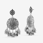 Buy Queen Be Oxidised Surya Long Cluster Jhumki - ED19008 - Purplle