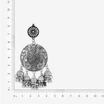 Buy Queen Be Oxidised Surya Long Cluster Jhumki - ED19008 - Purplle