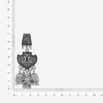 Buy Queen Be Oxidised Long Cluster Jhumki - ED19010 - Purplle