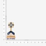 Buy Queen Be White & Blue Enameled Glamorous Jhumki - ES19008 - Purplle