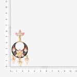 Buy Queen Be Blooming Lotus Chandbali, Blue & Pink Enamel - ES19014 - Purplle