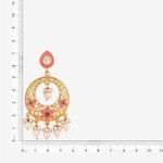 Buy Queen Be Pink Enameled Flower Chandbali - ES19020 - Purplle