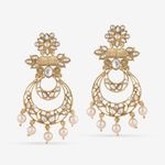 Buy Queen Be Glam Kundan & Pearl Chandbali - EV19085 - Purplle