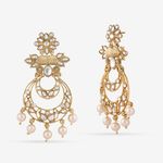 Buy Queen Be Glam Kundan & Pearl Chandbali - EV19085 - Purplle
