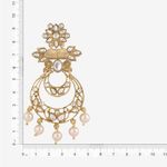 Buy Queen Be Glam Kundan & Pearl Chandbali - EV19085 - Purplle