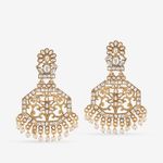 Buy Queen Be Entice Kundan & Pearl Chandbali - EV19086 - Purplle
