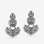 Buy Queen Be Oxidised Heart Crystal Danglers - EV19087 - Purplle