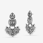 Buy Queen Be Oxidised Heart Crystal Danglers - EV19087 - Purplle