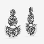 Buy Queen Be Oxidised Half Moon Crystal Danglers - EV19088 - Purplle