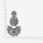 Buy Queen Be Oxidised Half Moon Crystal Danglers - EV19088 - Purplle
