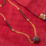 Buy Queen Be Studded Black Crystal Ball Mangalsutra - MH19004 - Purplle