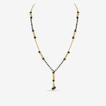 Buy Queen Be Modern Golden Beads Mangalsutra - MH19005 - Purplle