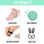 Buy NY Bae Creme Nail Enamel - Pizza 8 (6 ml) | Green | Smooth Creamy Finish | Rich Colour Payoff | Chip Resistant | Quick Drying | One Swipe Application | Vegan | Cruelty & Lead Free | Non-Toxic - Purplle