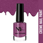 Buy NY Bae Creme Nail Enamel - Eclairs 19 (6 ml) | Purple | Smooth Creamy Finish | Rich Colour Payoff | Chip Resistant | Quick Drying | One Swipe Application | Vegan | Cruelty & Lead Free | Non-Toxic - Purplle