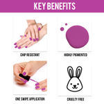 Buy NY Bae Creme Nail Enamel - Muffins 14 (6 ml) | Purple | Smooth Creamy Finish | Rich Colour Payoff | Chip Resistant | Quick Drying | One Swipe Application | Vegan | Cruelty & Lead Free | Non-Toxic - Purplle