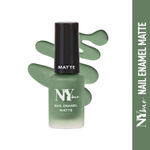 Buy NY Bae Matte Nail Enamel - Veggies On Rice 6 (6 ml) | Green | Luxe Matte Finish | Highly Pigmented | Chip Resistant | Long lasting | Full Coverage | Streak-free Application | Vegan | Cruelty Free | Non-Toxic - Purplle