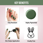 Buy NY Bae Matte Nail Enamel - Veggies On Rice 6 (6 ml) | Green | Luxe Matte Finish | Highly Pigmented | Chip Resistant | Long lasting | Full Coverage | Streak-free Application | Vegan | Cruelty Free | Non-Toxic - Purplle
