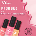 Buy NY Bae Matte Nail Enamel - Cup Cake 3 (6 ml) | Pink | Luxe Matte Finish | Highly Pigmented | Chip Resistant | Long lasting | Full Coverage | Streak-free Application | Vegan | Cruelty Free | Non-Toxic - Purplle