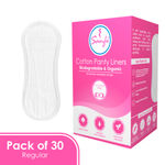Buy Sanfe 100% Organic, Biodegradable Panty Liners for women - 30 Liners | Made of GOTS Certified Organic Cotton - Purplle