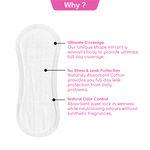 Buy Sanfe 100% Organic, Biodegradable Panty Liners for women - 30 Liners | Made of GOTS Certified Organic Cotton - Purplle
