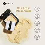 Buy SUGAR Cosmetics All Set To Go Banana Matte Powder | Setting Matte Powder For Mattified Skin | Oil-Controlling & Smooth Application | 7Gm, Yellow - Purplle