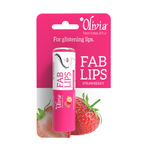 Buy Olivia Strawberry Fab Lip Balm Jojoba Oil & Vitamin E for Glistening Lips ( 4.3 g) - Purplle