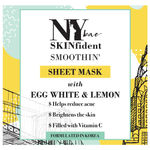 Buy NY Bae SKINfident Smoothin' Sheet Mask with Egg White & Lemon (20 ml) - Purplle