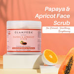 Buy Glamveda Papaya & Apricot Tan Removal Scrub (100 gm) - Purplle