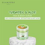 Buy Glamveda Turmeric & Aloe Vera Brightening Scrub (100 g) - Purplle