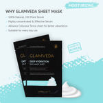 Buy Glamveda Moisturizing Deep Hydration Korean Sheet Mask - Pack Of 2 (50 g) - Purplle