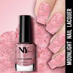 Buy NY Bae Nail Lacquer, Glitter | Shimmer Paint | Chip Resistant Polish | Highly Pigmented | Pinks - Queensboro Moonlight 24 (6 ml) - Purplle