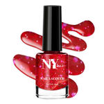 Buy NY Bae Nail Lacquer, Glitter | Shimmer Paint | Chip Resistant Polish | Highly Pigmented | Red - Greewich Moonlight 28 (6 ml) - Purplle