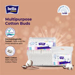 Buy Bella 100% Cotton Buds, Care, Aloe Extract, 200 pcs - Purplle
