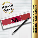 Buy NY Bae Runway Matte Lip Palette With Argan Oil, For Wheatish Skin - Backstage Kiss 2 (1.7 g X 3) - Purplle